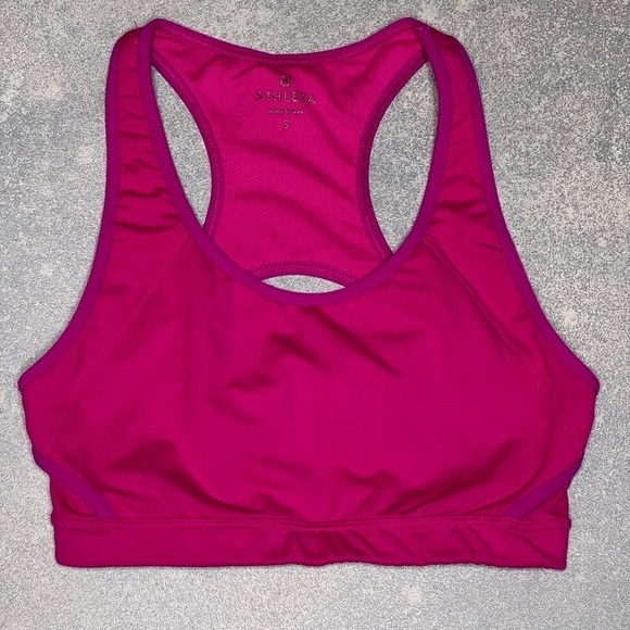 Athleta Fuchsia Sports Bra - Size Small - Picture 1 of 4